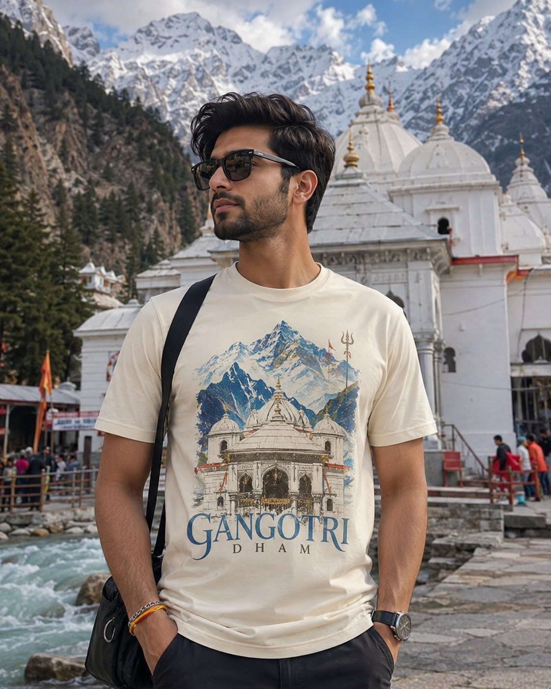 Gangotri Dham Himalayan Graphic Tee