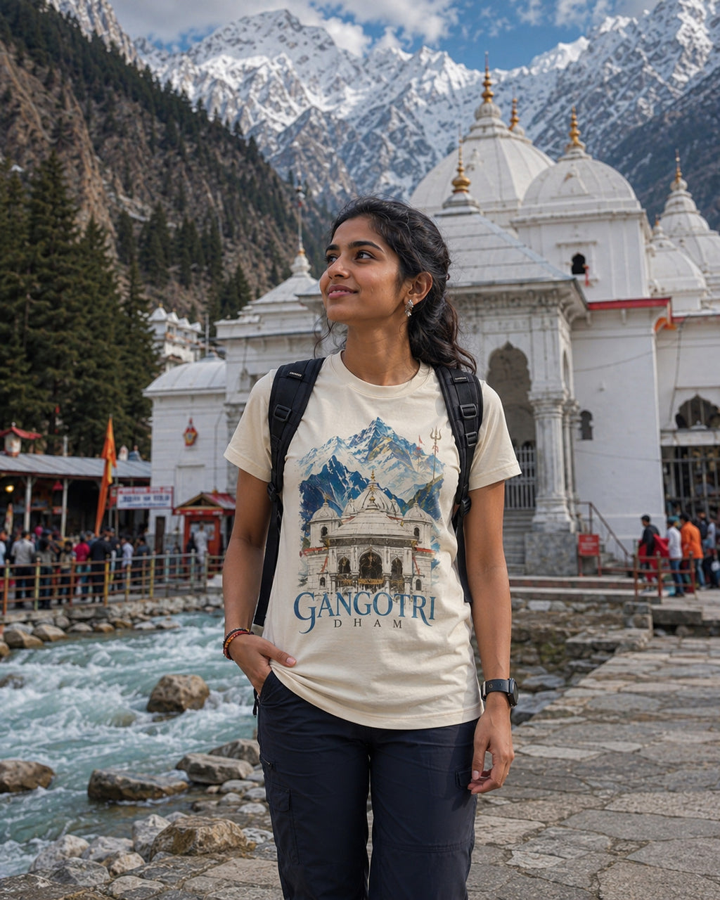 Gangotri Dham Himalayan Graphic Tee