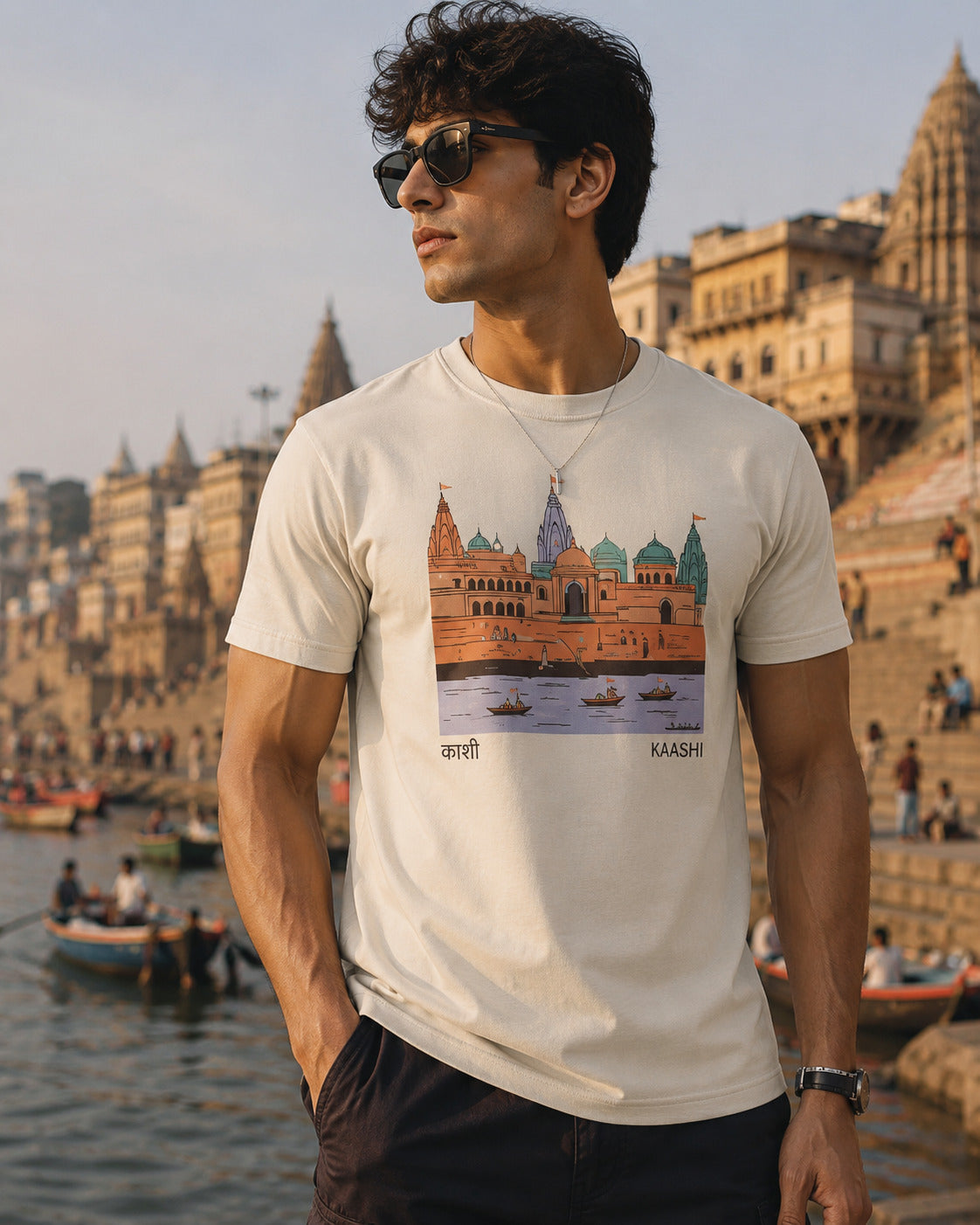 Kashi Ghat Graphic T-Shirt