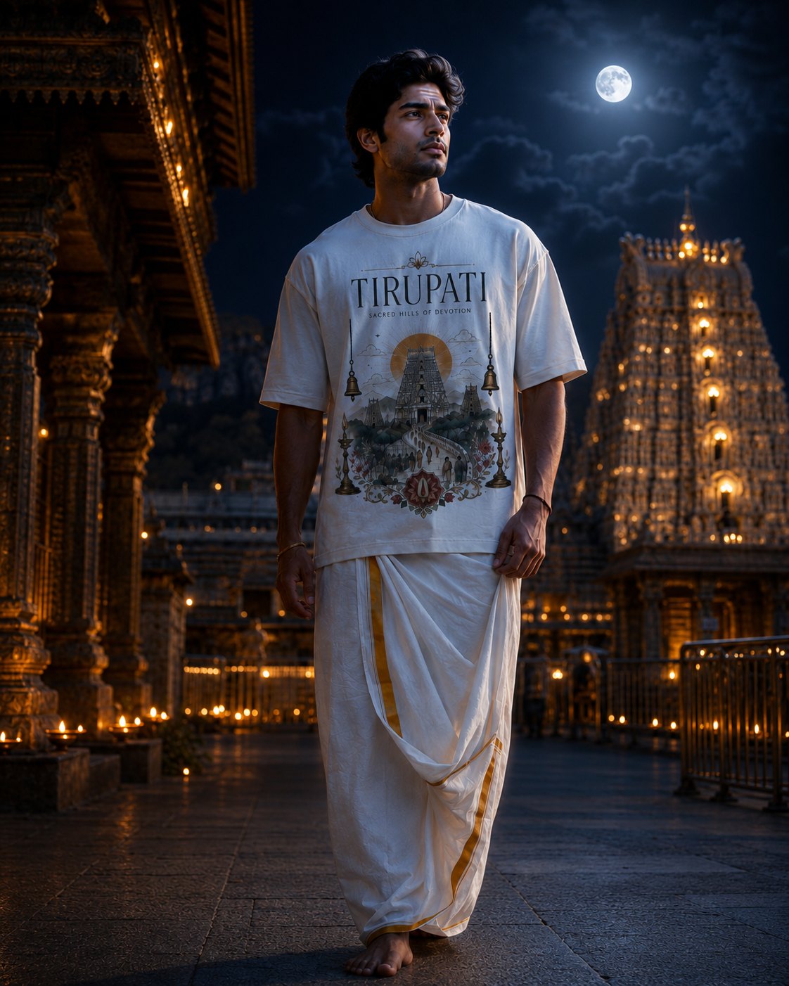 Tirupati Brahma Muhurtam Graphic T-Shirt